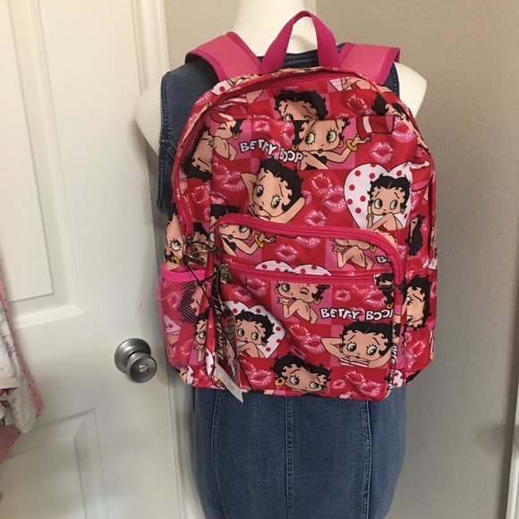 Betty Boop Handbags - Betty Boop Brand New Pink Red Large Backpack Price is FIRM  14x15  BB1
